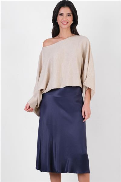 Clorinda Bel Lastikli Etek LACİVERT