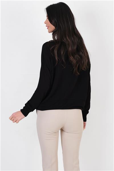 Consolato Kayık Yaka Triko SİYAH