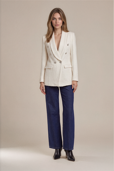 Consolo Şal Yaka Blazer Ceket EKRU