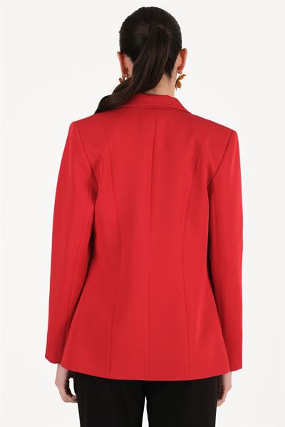 Corinta Mono Yaka Büyük Cepli Ceket KIRMIZI