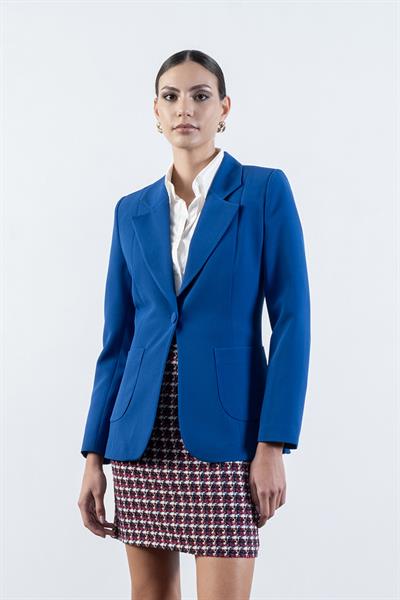 Corinta Mono Yaka Büyük Cepli Ceket SAKS