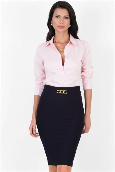 Corona Erkek Yaka Slim Fit Gömlek PEMBE