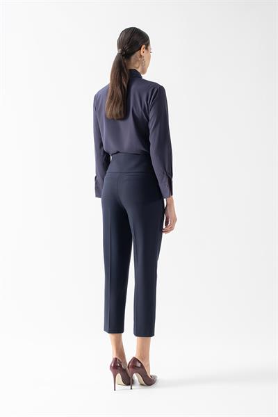 Cristano Geniş Korsajlı Yandan Fermuarlı Pantolon LACİVERT