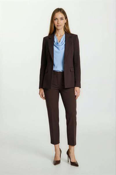 Cristano Mono Yaka Tek Düğme Ceket KAHVE