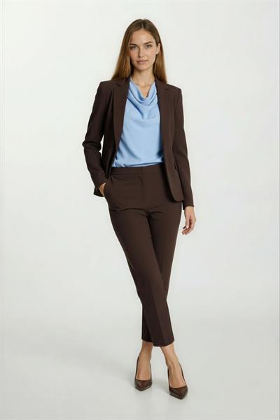 Cristano Mono Yaka Tek Düğme Ceket KAHVE