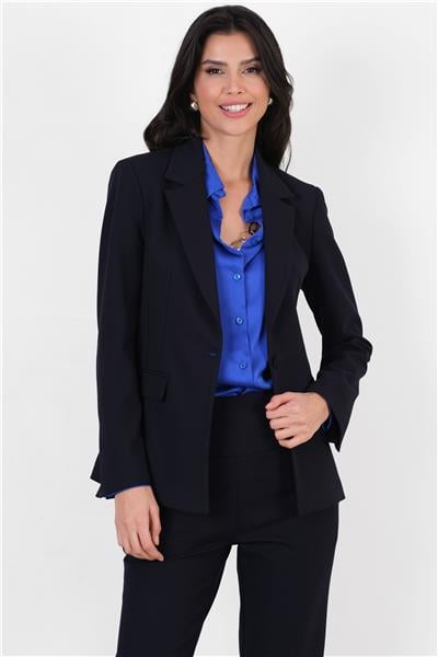 Cristano Mono Yaka Tek Düğme Ceket LACİVERT