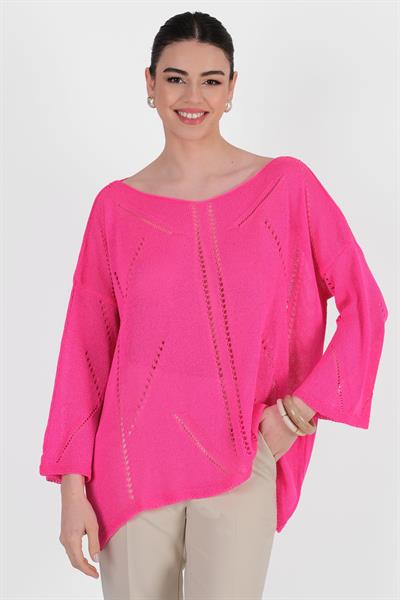 Custode Delikli Örgü Salaş Triko BEJ