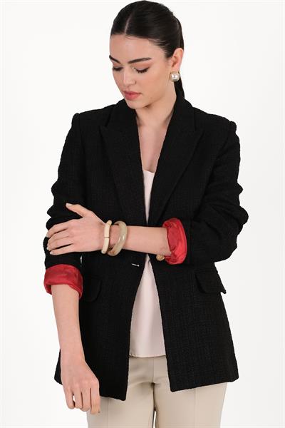 Dandolo Klasik Yaka Tek Düğme Ceket SİYAH