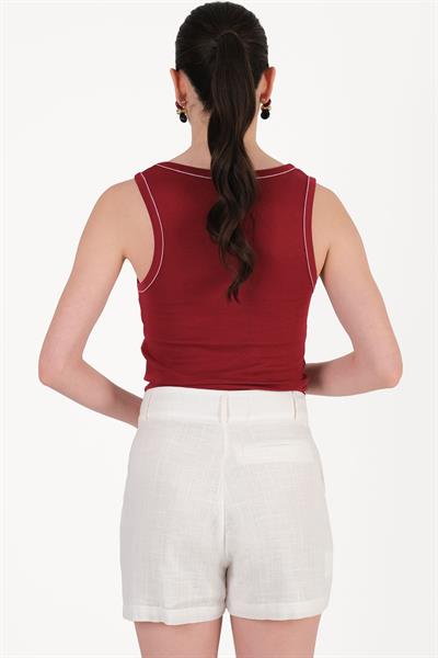 Danino Pileli Mini Şort EKRU