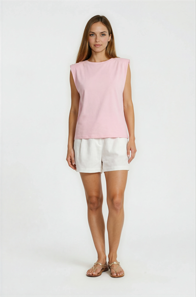 Danino Pileli Mini Şort EKRU