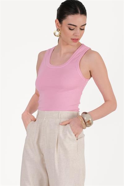 Danny U Uaka Kolsuz Bluz PEMBE