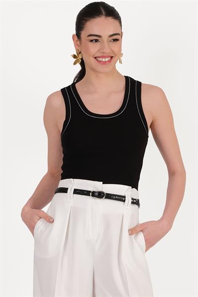 Danny U Uaka Kolsuz Bluz SİYAH