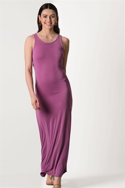 Delisa Yuvarlak Yaka Kolsuz Elbise MENEKSE