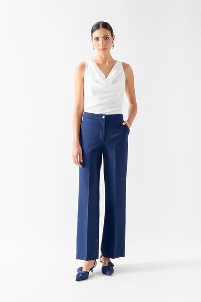Didima Yüksek Bel Klasik Pantolon LACİVERT