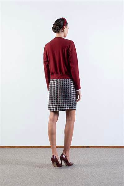 Diletto Flotalı Cepte Metal Düğmeli Etek YEŞİL