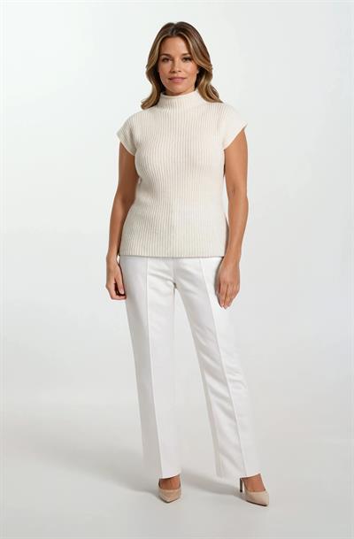 Dimitrio Dik Yaka Kolsuz Triko KEMİK