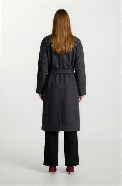 Diodorino Kruvaze Kuşaklı Kaban SİYAH