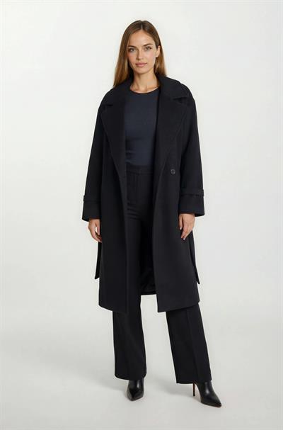 Diodorino Kruvaze Kuşaklı Kaban SİYAH