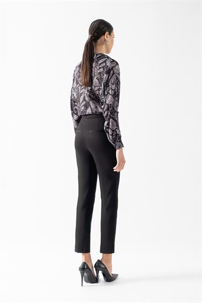 Dionello Klasik Kesim Dar Paça Pantolon SİYAH