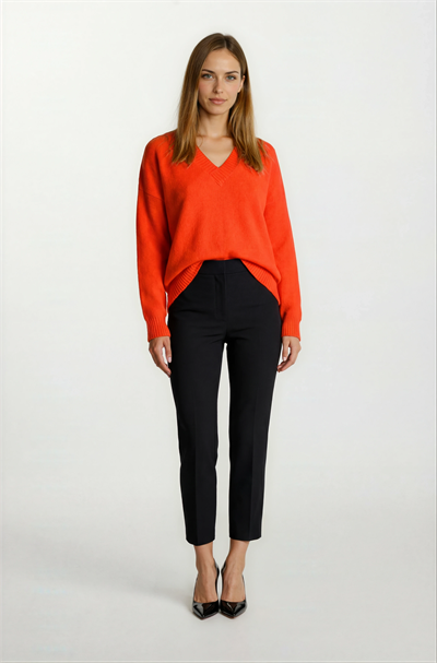 Dolorataı V Yaka Triko MERCAN