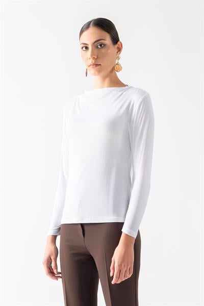 Dorindo Degaje Yaka Bluz BEYAZ