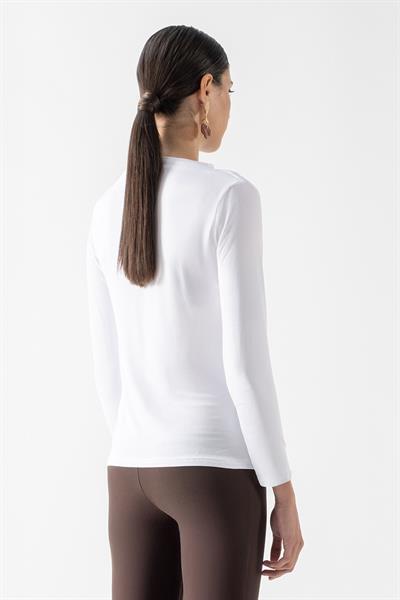 Dorindo Degaje Yaka Bluz BEYAZ