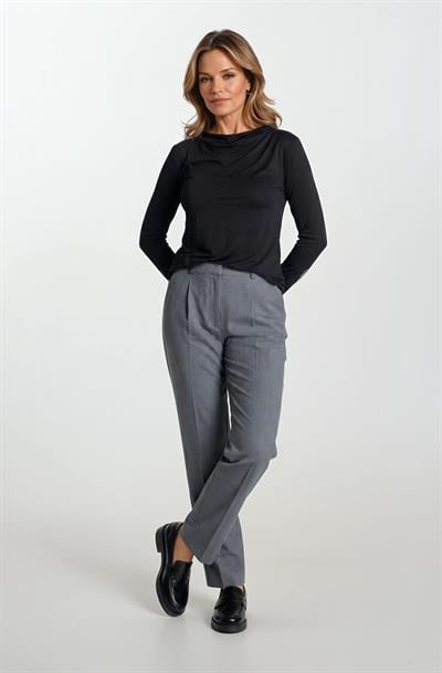 Dorindo Degaje Yaka Bluz SİYAH