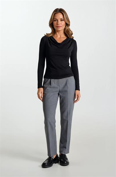 Dorindo Degaje Yaka Bluz SİYAH
