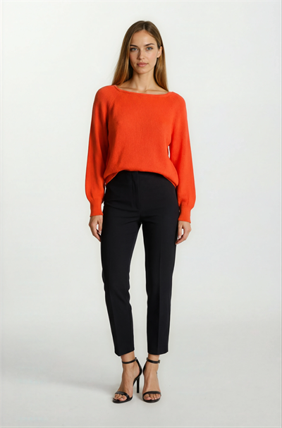 Duquenne U Yaka Triko KIRMIZI