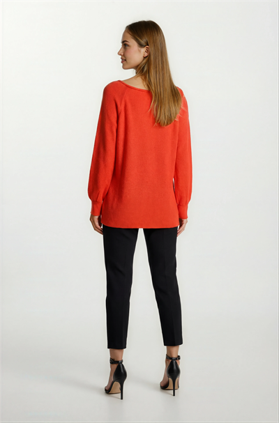 Duquenne U Yaka Triko KIRMIZI