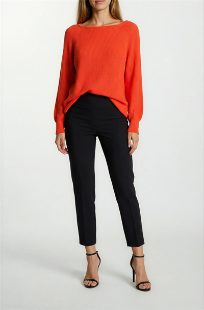 Duquenne U Yaka Triko KIRMIZI