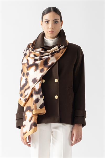 Edmondo Erkek Yaka Kruvaze Mont KAHVE