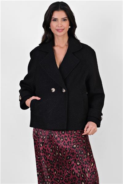 Efrikian Kruvaze Yandan Cepli Salaş Kaban SİYAH