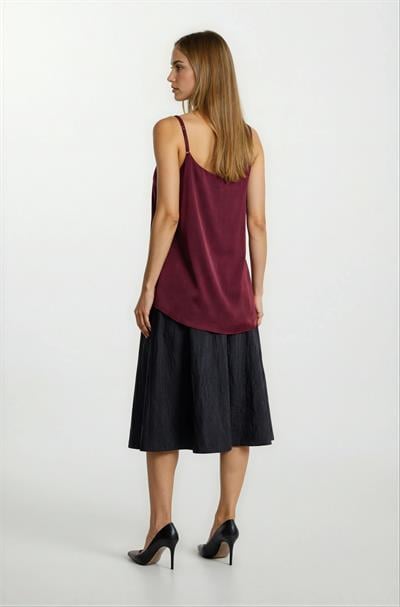 Filangieri İnce Askılı Salaş Bluz BORDO