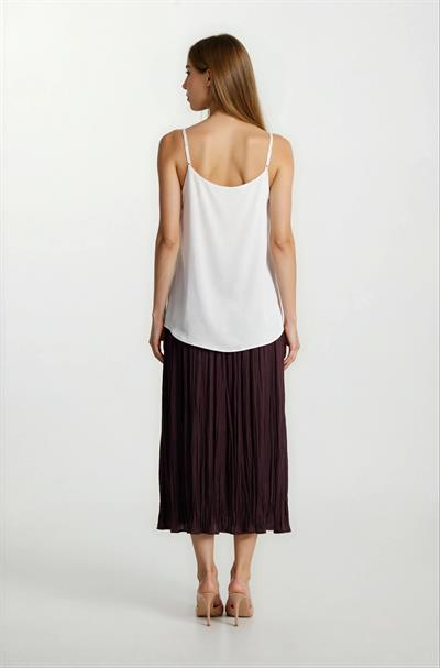 Filangieri İnce Askılı Salaş Bluz EKRU