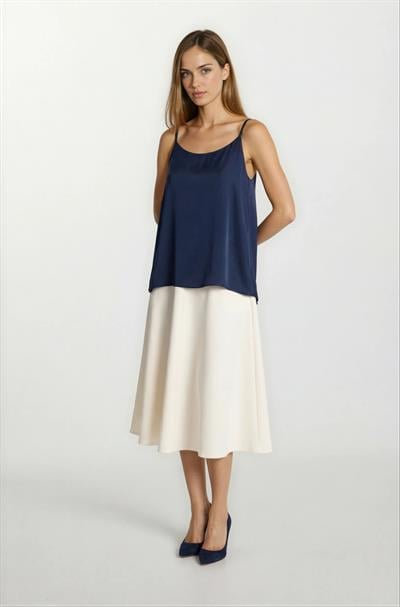 Filangieri İnce Askılı Salaş Bluz LACİVERT