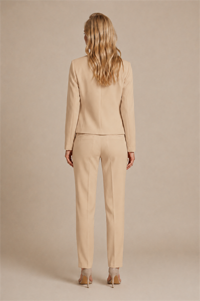 Florinia Krep Ceket CAMEL