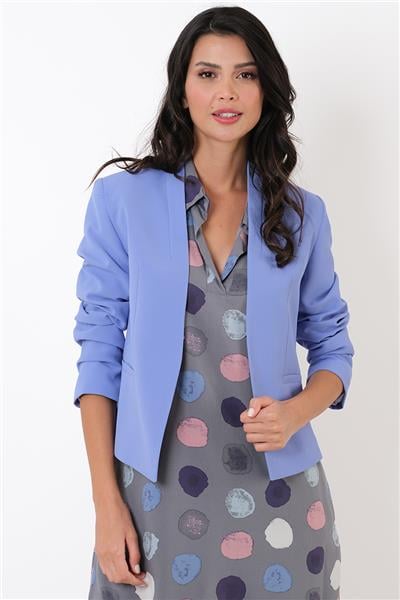 Florinia Krep Ceket LİLA