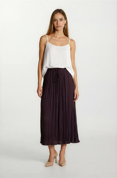 Fredrichs Beli Lastikli Kraş Etek BORDO