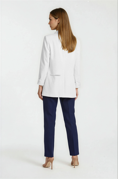 İki Düğmeli Klasik Yaka Ceket EKRU