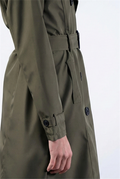 İmperatrice Kruvaze Yaka Kuşaklı Trençkot HAKİ