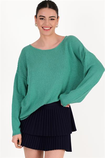 İvardo Pileli Kat Kat Etek LACİVERT