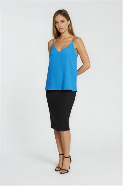 Jackeline Askılı V Yaka Bluz SAKS