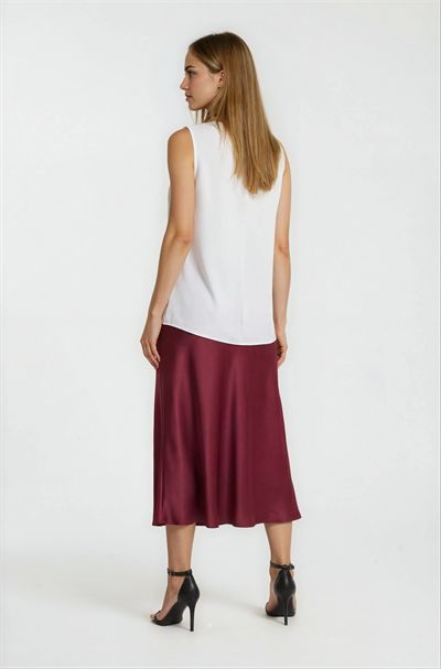 Licio Degaje Yaka Bluz EKRU