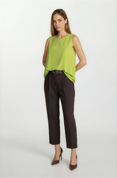 Loretana Kolsuz Rahat Kesim Bluz YAĞ YEŞİLİ