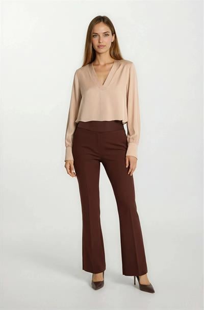 Marsh V Yaka Saten Bluz CAMEL