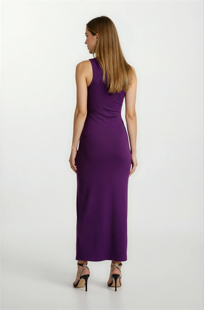 Naomi Tek Kol Yırtmaçlı Uzun Abiye Elbise MENEKSE