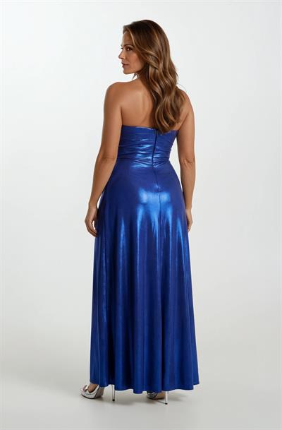 Odobella Kalp Yaka Straplez Anvelop Uzun Abiye Elbise SAKS