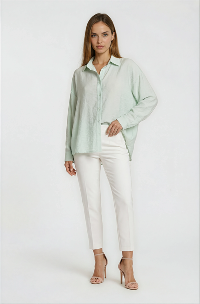 Önden Düğmeli Oversize Gömlek ÇAĞLA