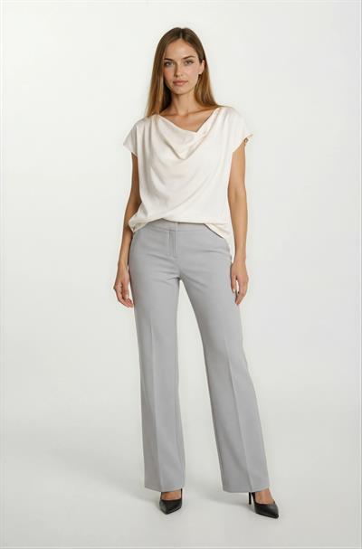 Oresto Düşük Bel Lastikli İspanyol Paça Pantolon TAŞ